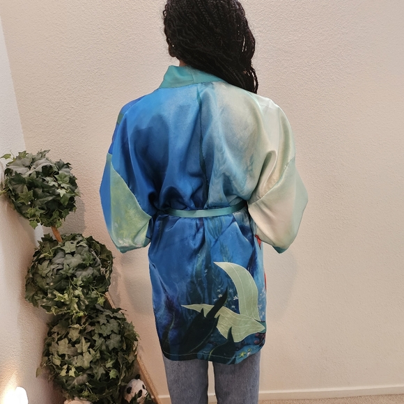 Disney The Little Mermaid Silk Robe - Picture 7 of 8